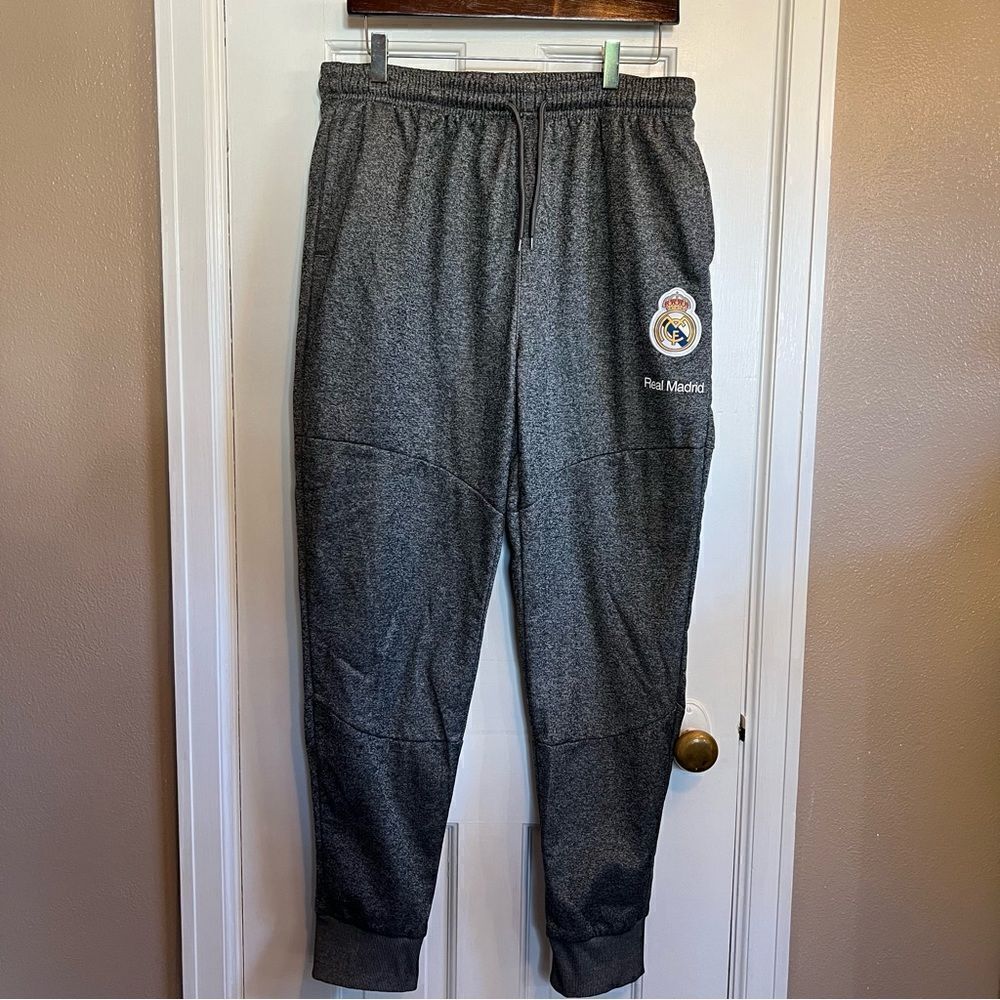 Men’s Grey Real Madrid Joggers XL